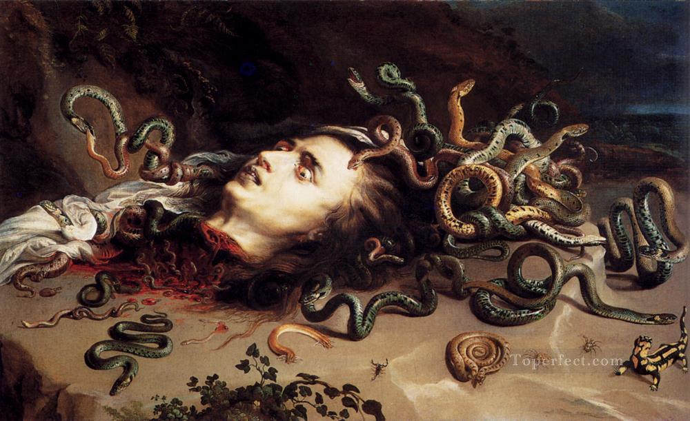 Head Of Medusa Baroque Peter Paul Rubens Oil Paintings